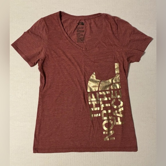 The North Face Tops - The North Face Womens Shirt Size Small Maroon Classic Fit Front Pocket